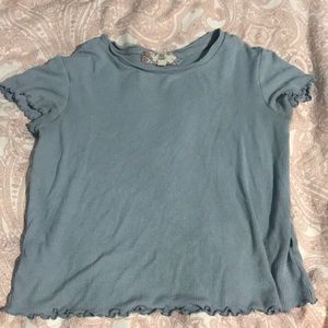 baby blue crop top